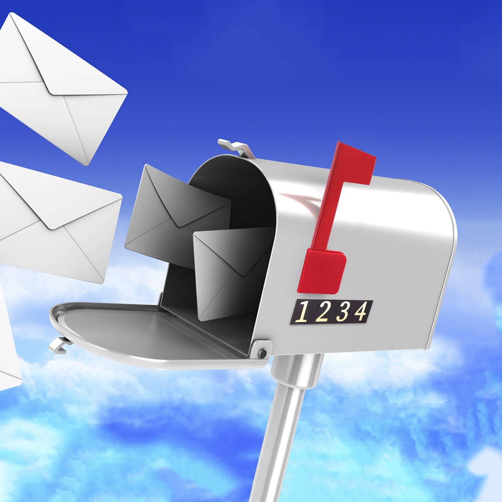 Cross-border mailbox flags, logo kits, mailbox tins, red flags, small flags, tin boxes, and tin can accessories.