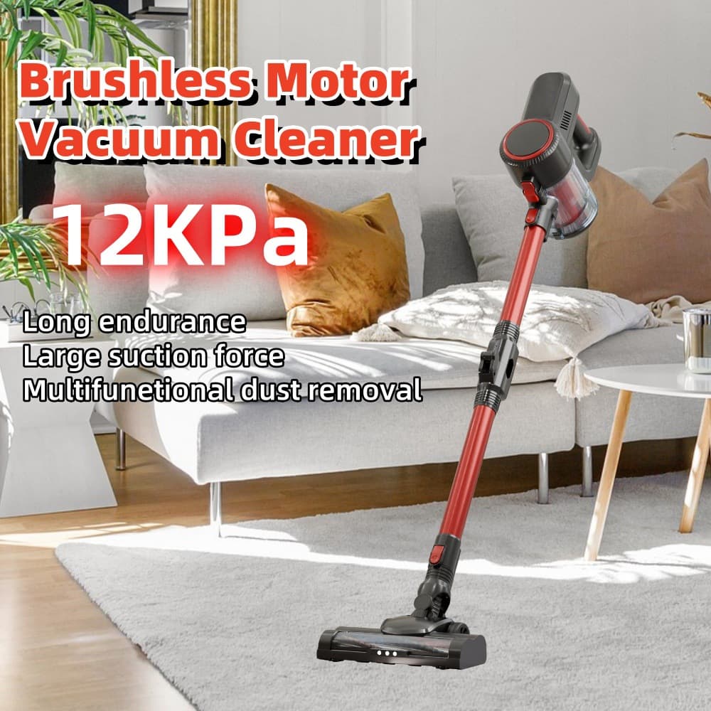 Brushless Home Vacuum Cleaner 100W Motor Strong Suction Carpet Dust Removal Stand Type Sweeping And Mopping Integrated