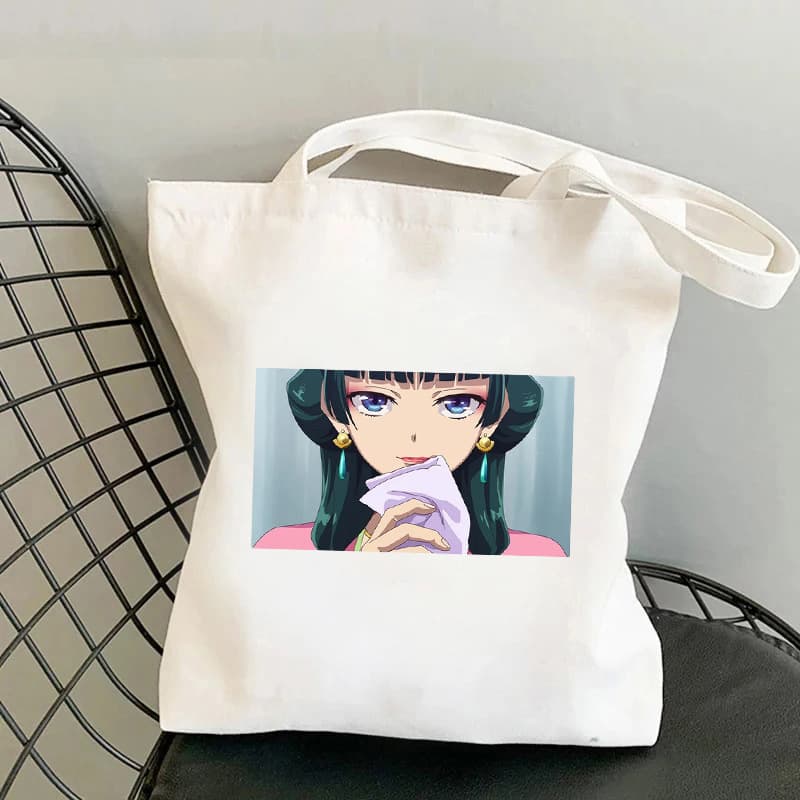 Hot-selling Anime Pharmacist Girl Printed Canvas Bag Large Capacity Tote Bag Eco-friendly Shopping Bag 0930-1