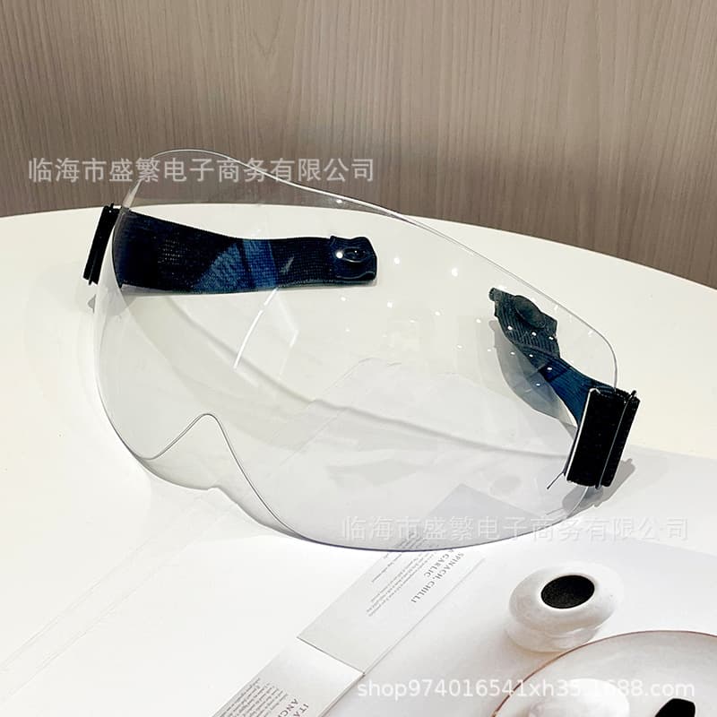 Coat hat anti-fog lens fashion hat lens anti-fog conjoined eye mask transparent PC protection with no anti-fog