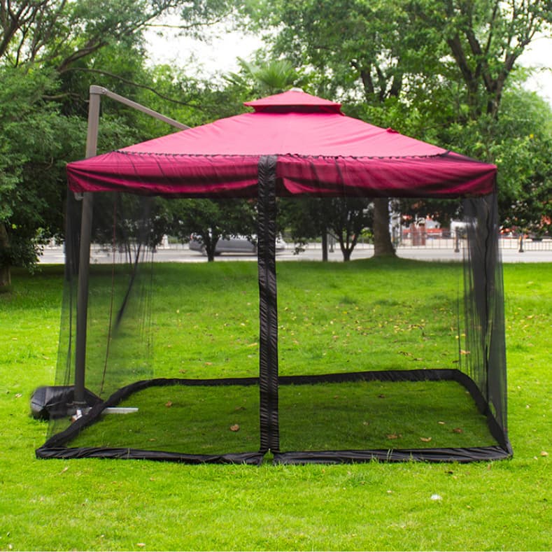 Free Shipping Cross-border Outdoor Umbrella Mosquito Net Canopy Gazebo Mosquito Netting Curtain Courtyard Roman Umbrella Mosquito Net