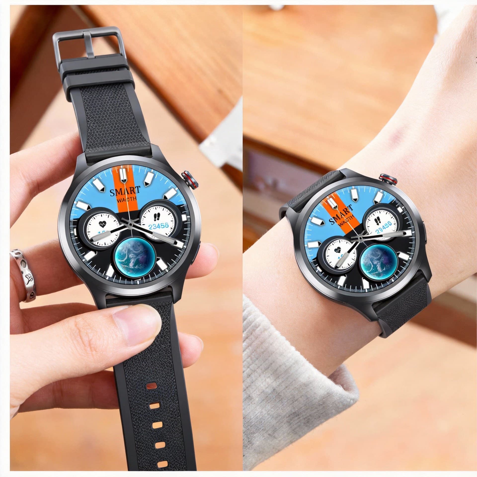 Huaqiangbei Round Screen Smart Watch Sports Bracelet NFC Multi-function Electronic Watch