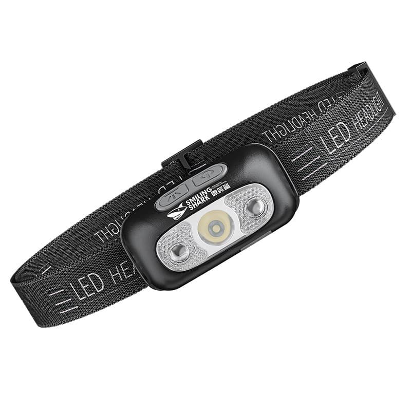 Mini Portable Wave Sensor Headlamp for Outdoor Night Fishing Patrol USB Rechargeable Wearable ABS Headlight