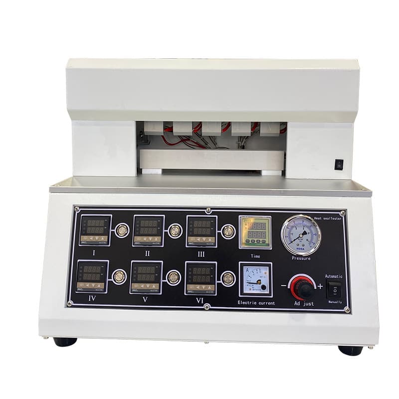 Five-point heat seal tester for plastic composite films and membrane materials, double five-point gradient heat seal tester, heat seal strength tester.
