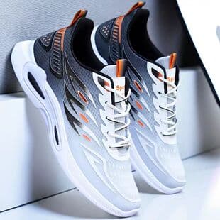 Drop Shipping Summer New Ice Silk Breathable Sports Casual Shoes Men Soft Sole Anti-Slip Lightweight Running Shoes Student Shoes