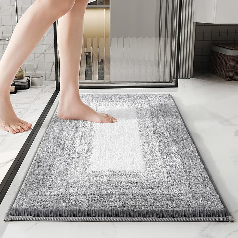 Bathroom mat, absorbent mat for toilet and bathroom, non-slip floor mat for home use, anti-slip foot mat
