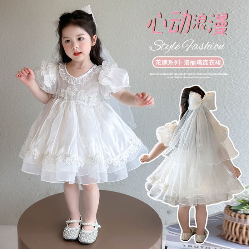 Girls' Summer Dress 2026 New Style Children's Fashionable Baby Lolita Lightweight Princess Dress for Birthday