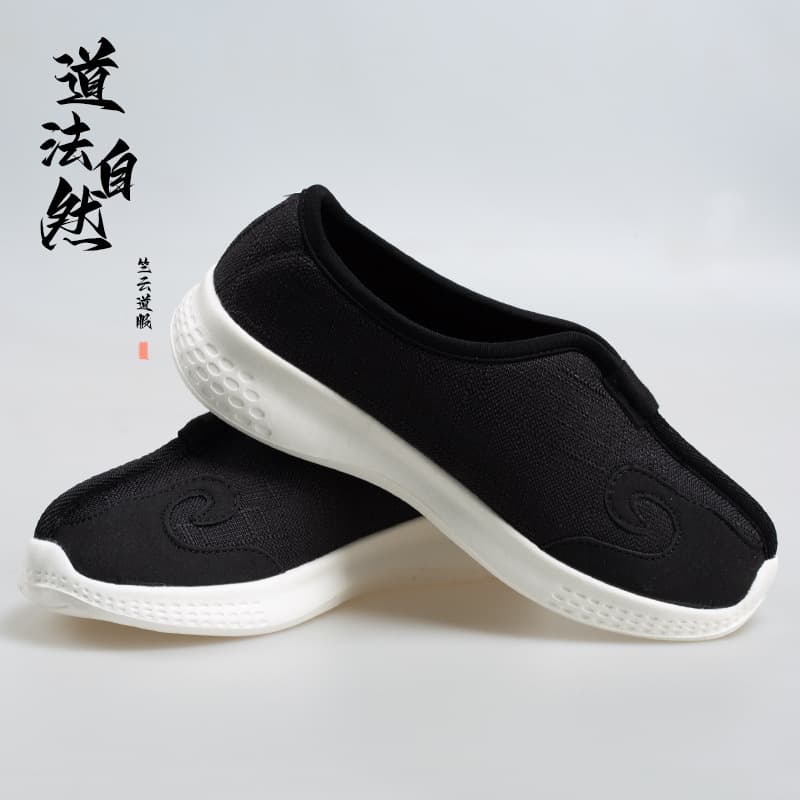 Cloud Hook Shoes Men's and Women's Taoist Shoes, Taoist Cloth Shoes, Tai Chi Shoes, Non-Slip Soft Sole Practice Shoes, Breathable Martial Arts Shoes, Loose Shoes