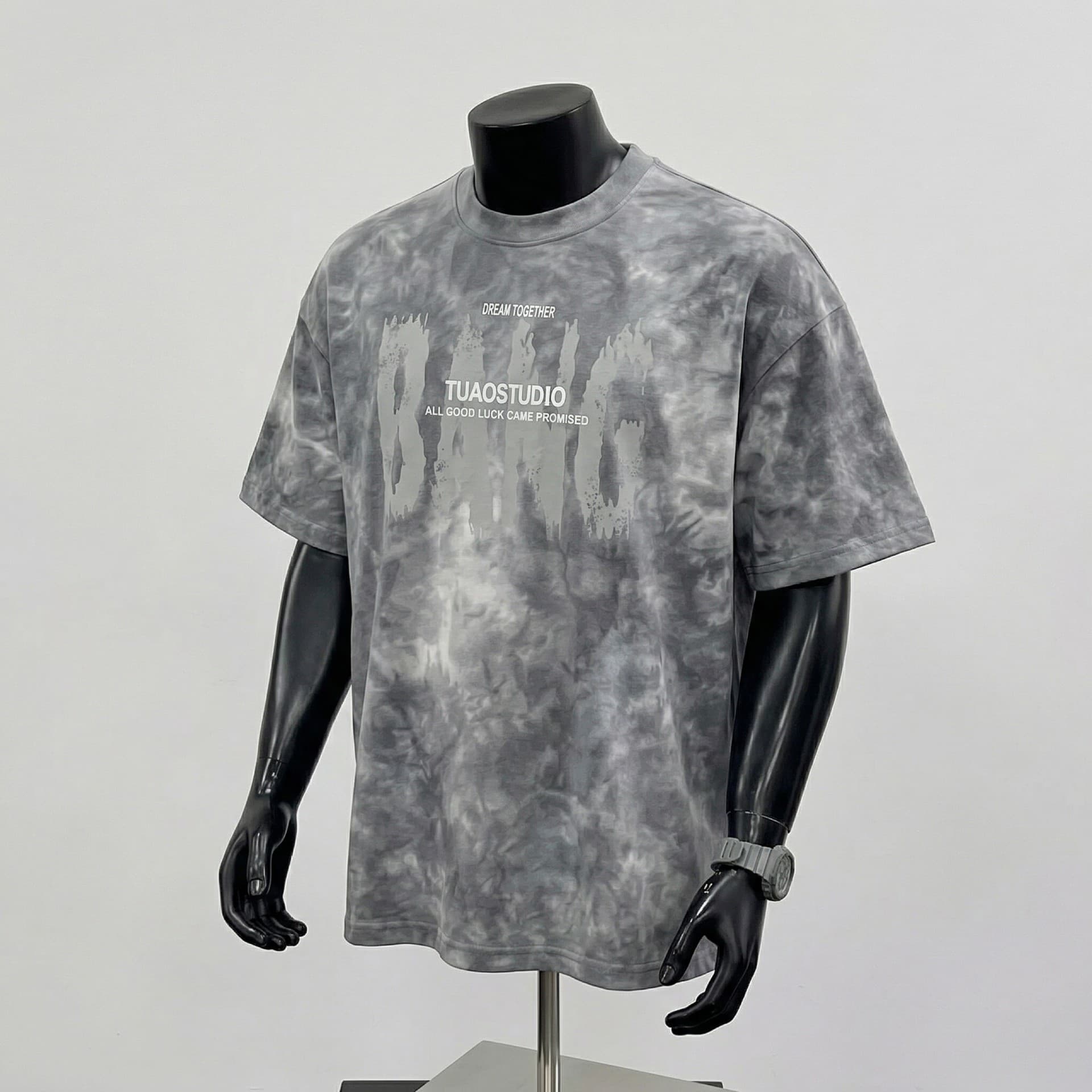 American Tie-Dye Short Sleeve T-Shirt Men's Summer 2026 New Trendy Streetwear Casual Loose High-Street Sorona Tee