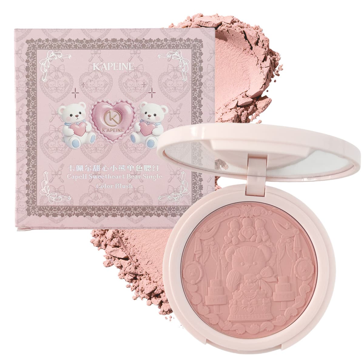 Capel Monochrome Blush Orange Stack Same Style Blush Blue Blush Purple Palette Matte Vitality Nude Makeup Contour Palette Face Shaping Subtle Shimmer