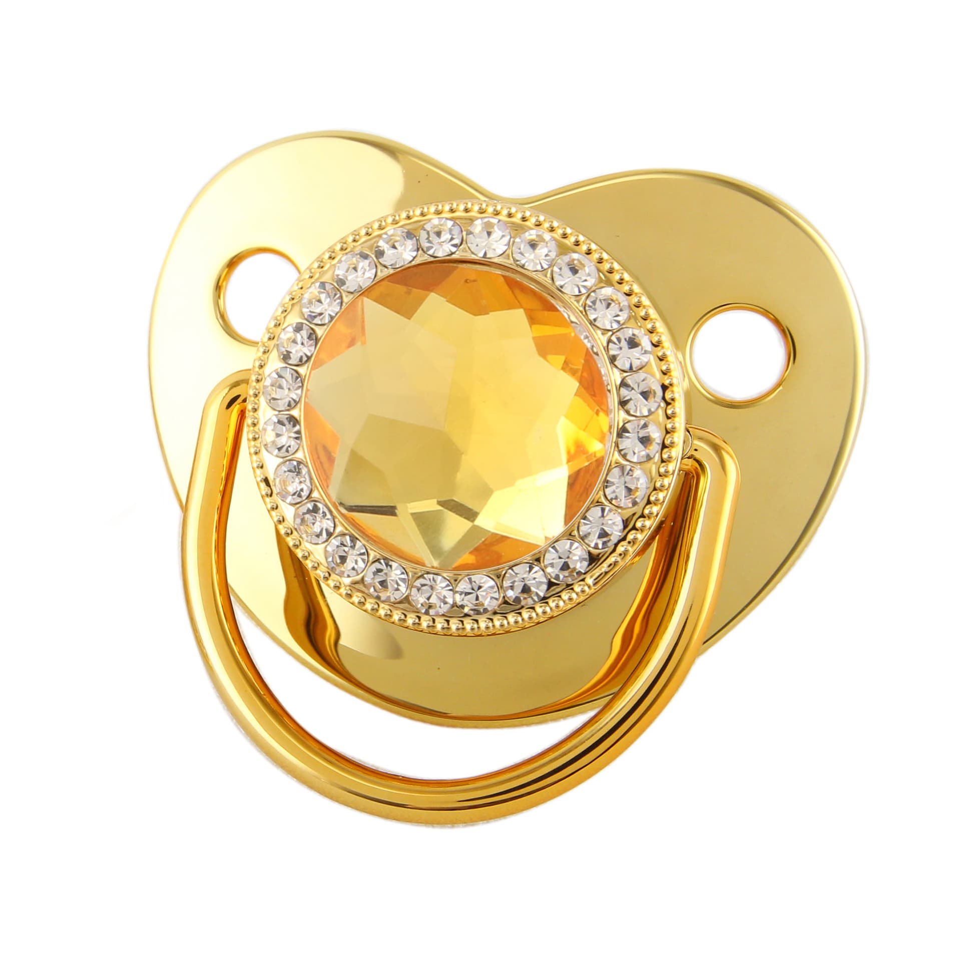 Diamond Design Silicone Baby Pacifier Soothing Nipple Teether Sleep Aid Fun Kiddy Brand Wide Mouth Medium Flow for 0-3 Years