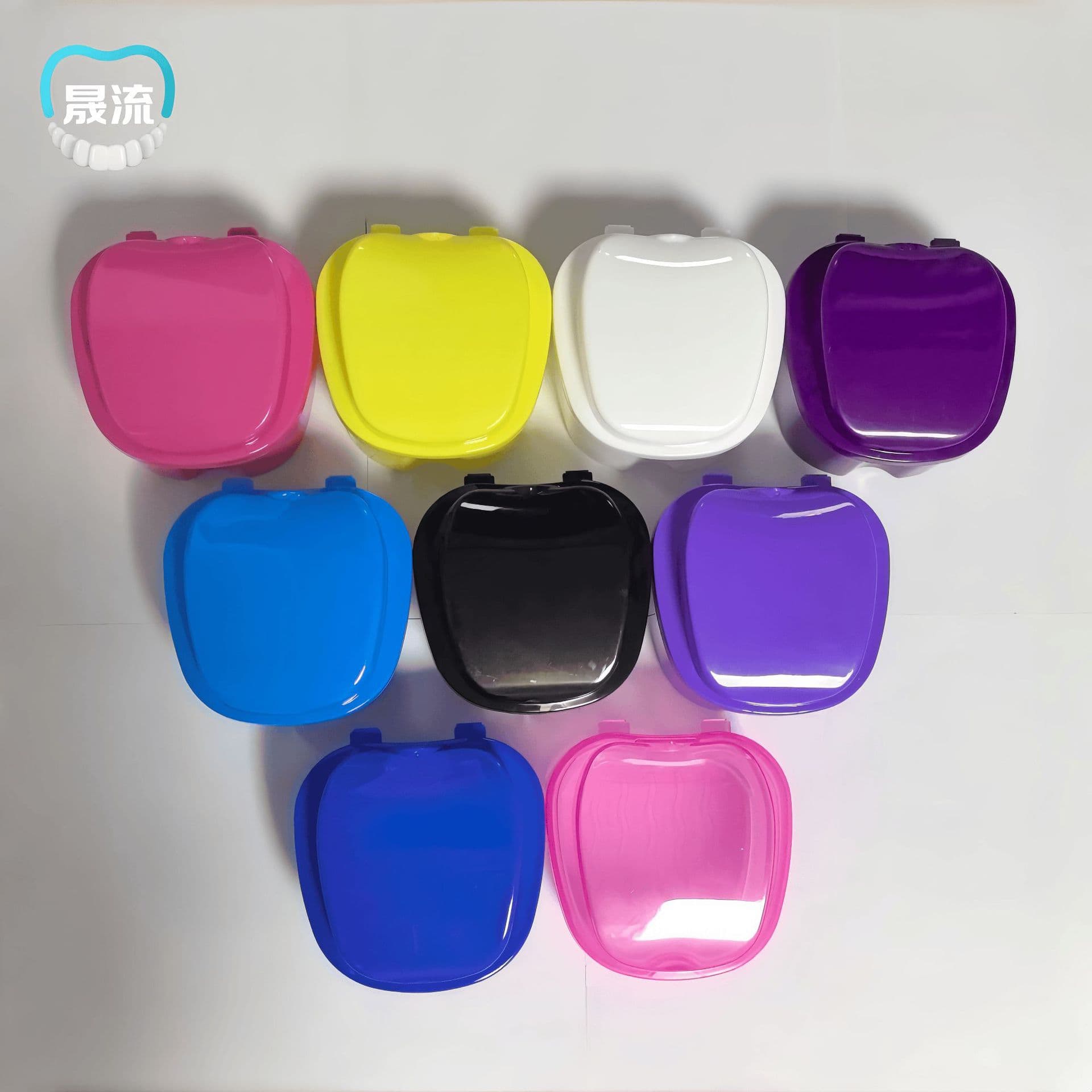 Dental Retainer Storage Case Soaking Box Denture Holder Organizer Oral Care Supplies Factory Wholesale