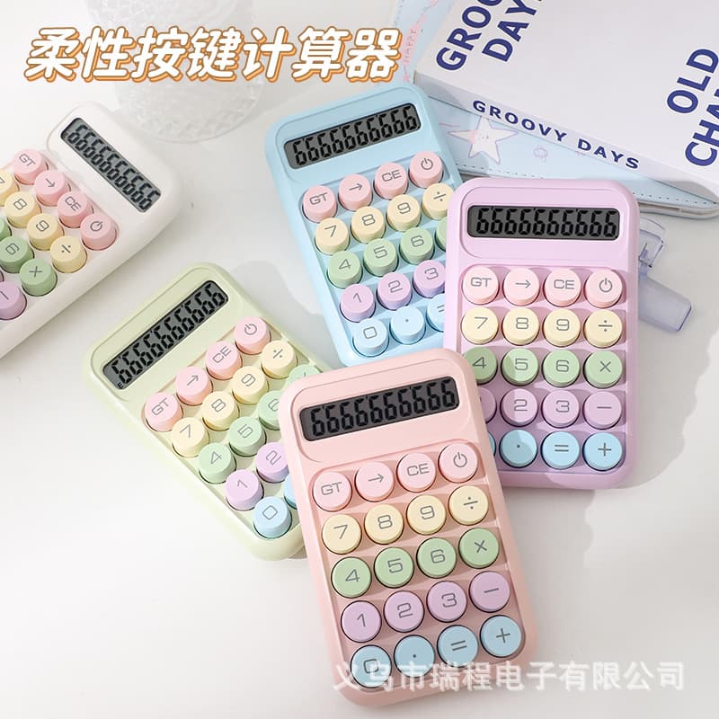 819 High-Aesthetic Fresh Calculator 10-Digit Dopamine Calculator Office Calculator Wholesale
