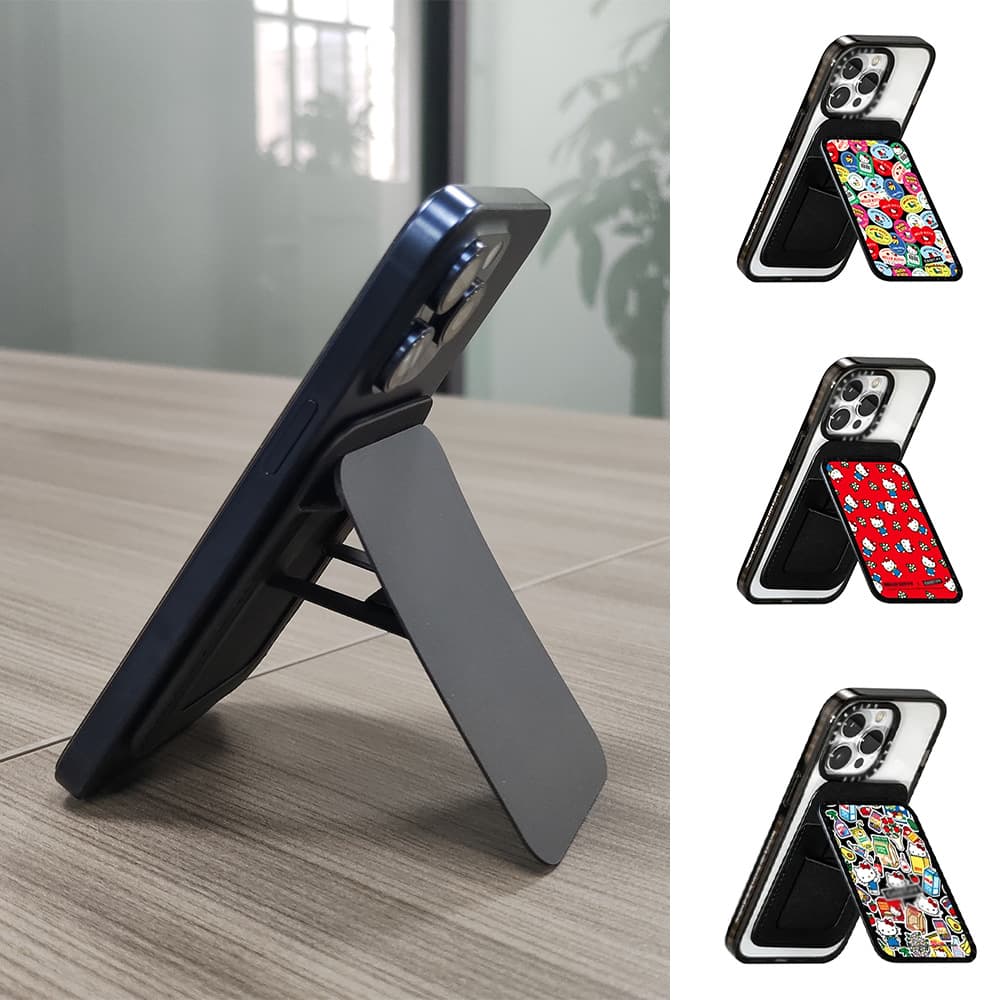 Mags Magnetic Card Holder Phone Stand Case Trendy Desktop Lazy C Brand Viral Original Accessories Leather Cover
