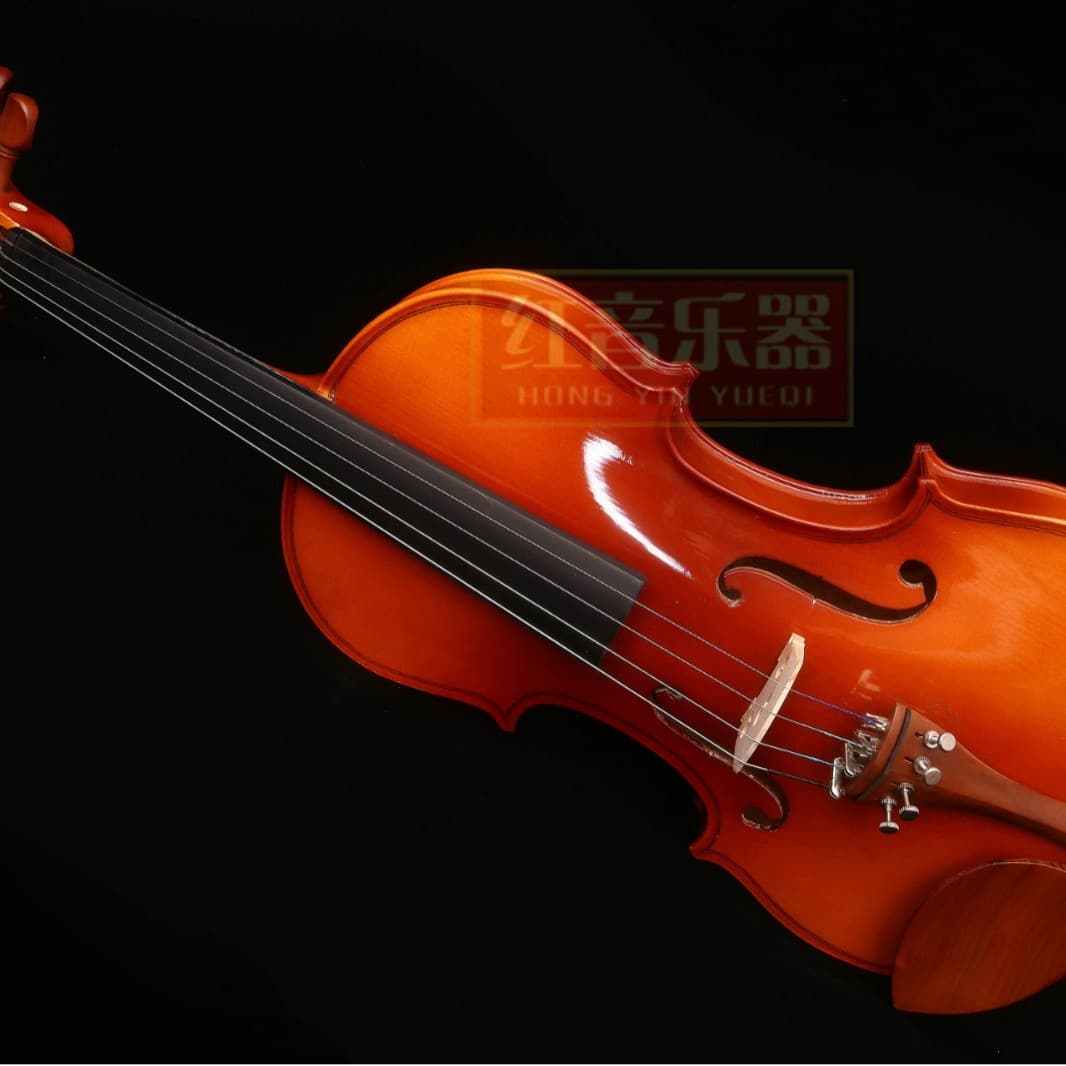 Red Tone Beginner Violin, Factory-Made, Jujube Wood Accessories, Grade Exam, Handcrafted Advanced Model with Jujube Wood Bow