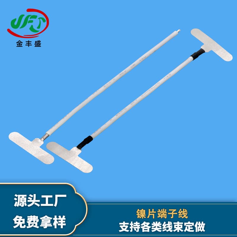 Tricycle Lithium Battery Lead-Out Wire, Backup Power Voltage Collection Cable, T-Type Nickel Strip Terminal Wire, Energy Storage Battery Wire