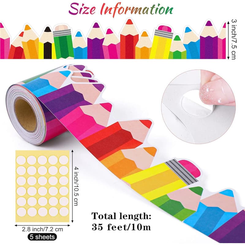 Roll Blackboard Bulletin Board Border Sticker