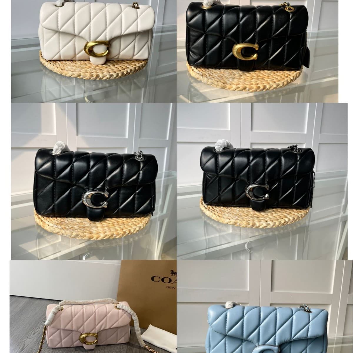 Coach Light Luxury Chanel Style Dionysus Bag Tabby 26 Shoulder Crossbody Diamond Quilted Chain Underarm Bag Handbag Women's Bag