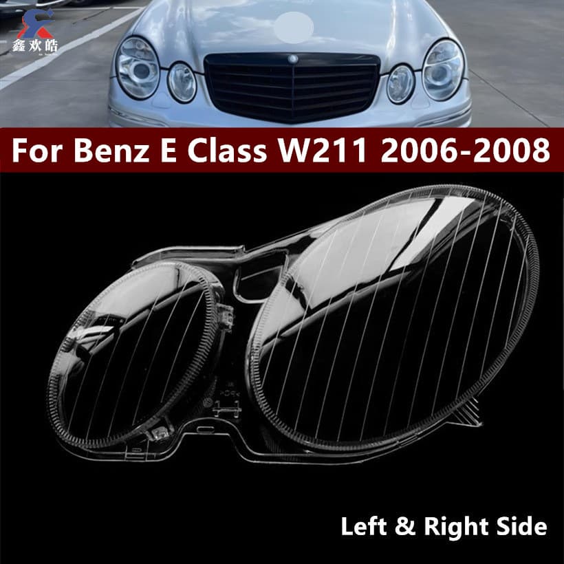 Headlight Lens Cover for 2005-2008 Mercedes-Benz W211 E-Class Outer Housing Shell