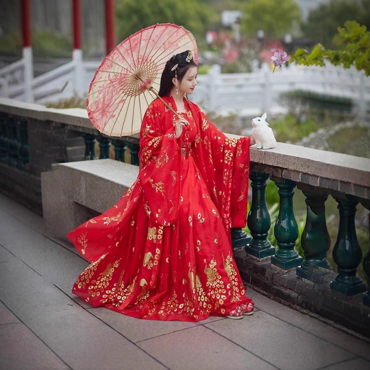 Hanfu Set Women High-Waist Ru Skirt Super Fairy Student Daily Hanfu Wide Sleeve Ancient Style Flowy Chinese Style Ancient Costume