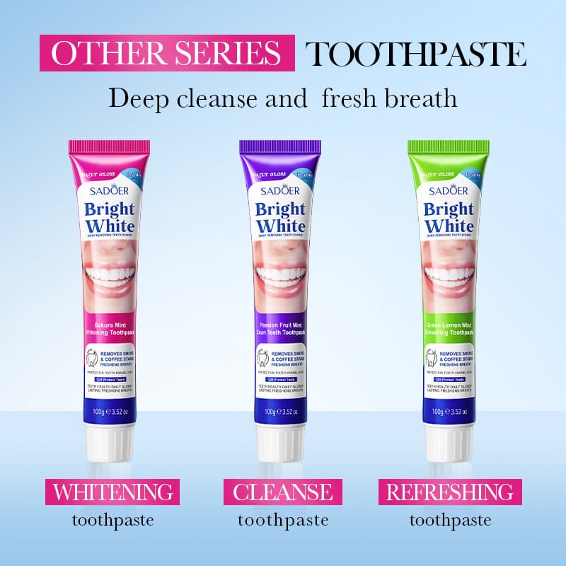 SADOER Sakura Mint Whitening Toothpaste Cleans Teeth Freshens Breath Toothpaste Cross-border Export