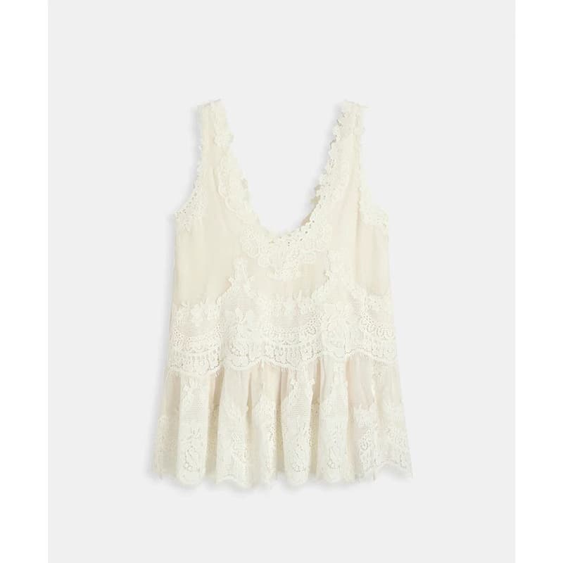 In Stock 2026 Summer French Heavy Craft Water-Soluble Lace Dress Sleeveless V-Neck Waist-Cinching Short and Long Length Options