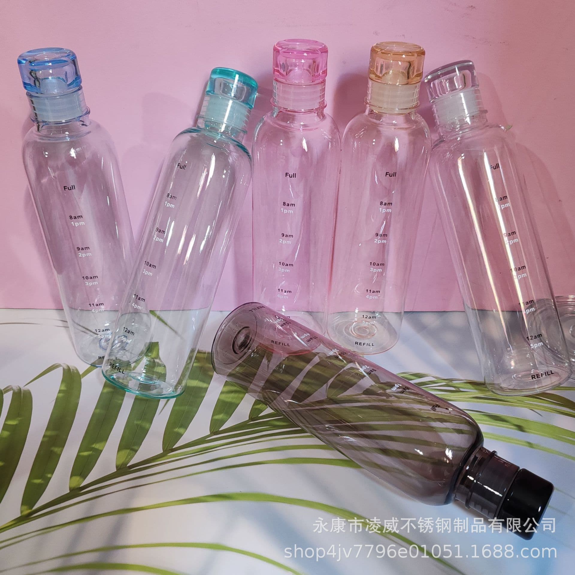 500ml Plastic Water Bottle with Scale, AS Sports Water Bottle, 6 Colors Available