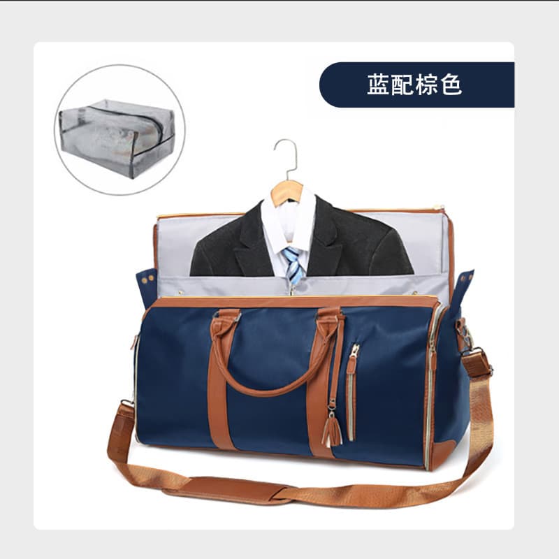 New versatile women's folding suit travel bag multi-functional storage bag large capacity PU portable travel luggage bag