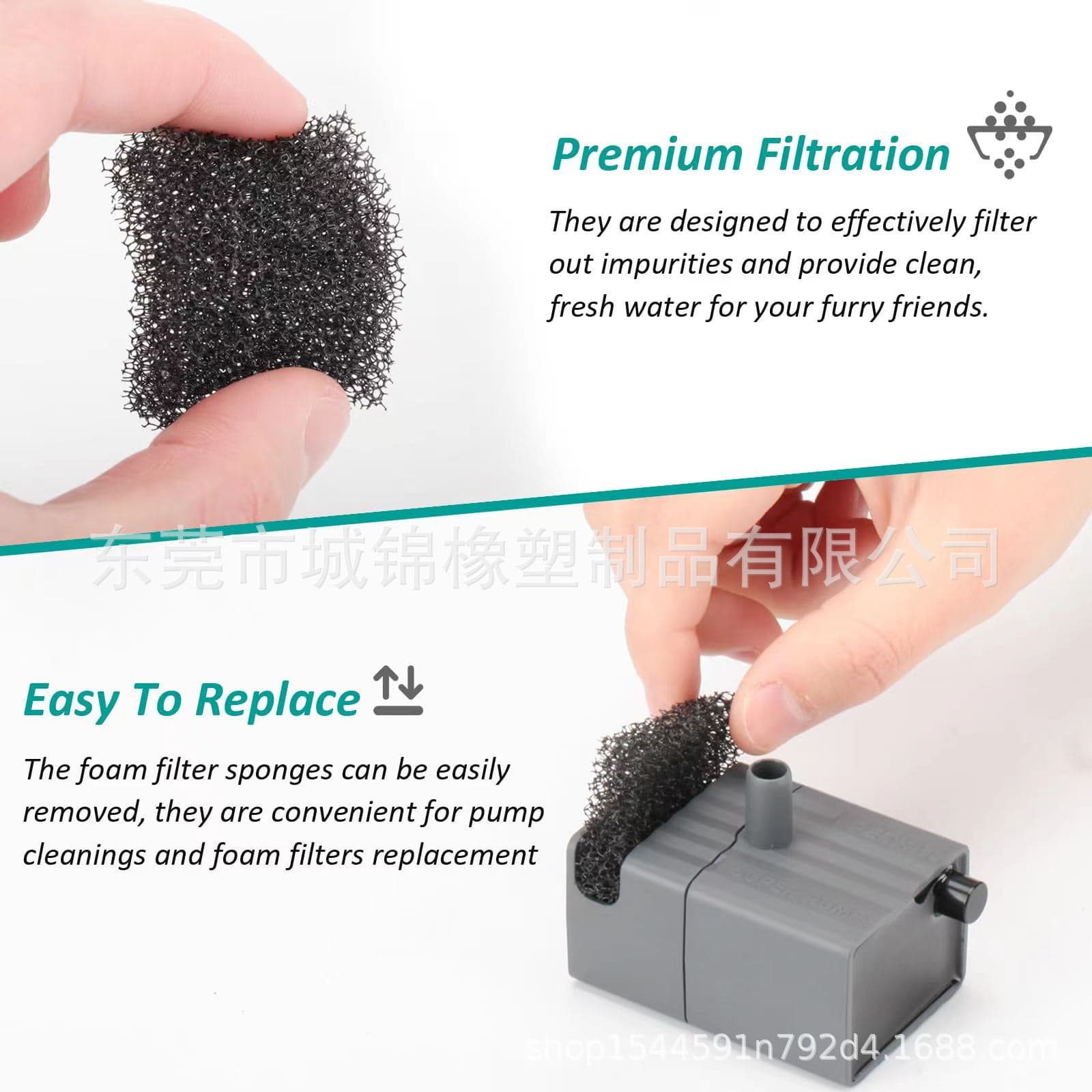 Compatible with PETKIT Smart Pet Water Fountain Replacement Filter Cartridge for Intelligent Cat and Dog Water Dispenser Filter Sponge