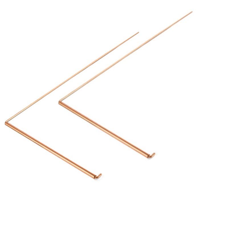 Curved Hook Dragon Divining Rod, Cross-Border Hot Selling Dragon Divining Rod Water Prospecting Stick, 99.99% Pure Copper Metal Detection Rod