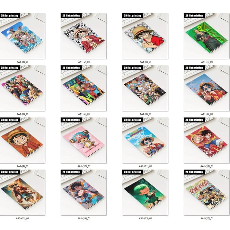 In-Stock One Piece Cartoon Passport Multifunctional Passport Holder Printed Travel Passport Cover Document Protector