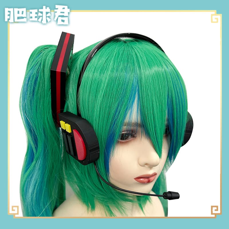 Fat Ball Factory Direct Sales Hatsune MIKU Formula Hatsune Family Cos Headwear Earphone Plastic Not Easy to Break
