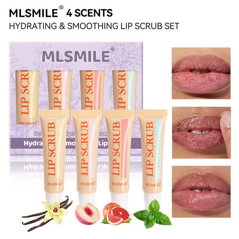 Cross-border Exclusive MLSMILE Lip Scrub Moisturizing Dead Skin Removal Lip Mask Hydrating Plumping Lip Gloss