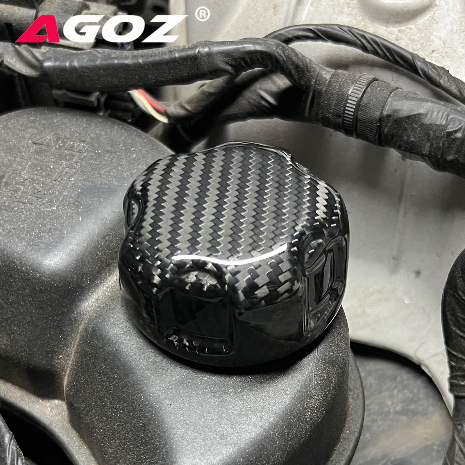 Suitable for mini F55 F56 F57 R55 R56 carbon fiber oil cap, kettle cap, fuel tank cap