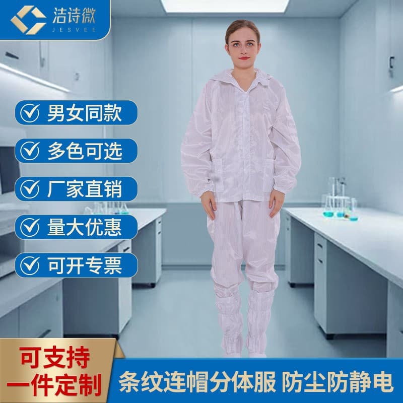 Dust-Free Suit Separate ESD Clothing Dust-Proof Workwear Men's Women's Spray Painting Protective Suit Clean Suit Full Body Breathable