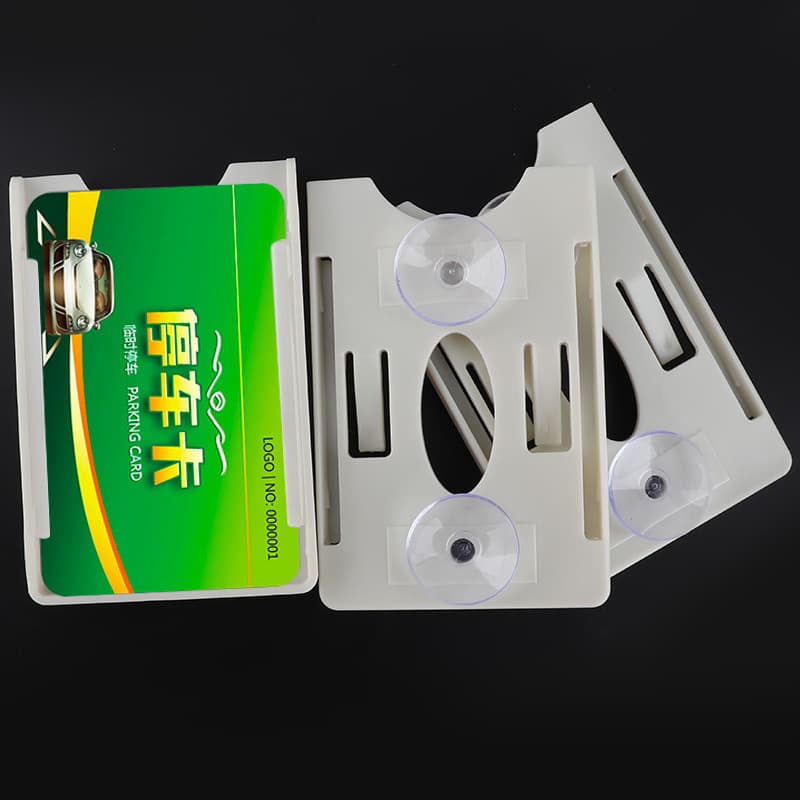 Acrylic card holder smart card IC card holder suction cup card holder transparent off-white ID card holder straight-through card holder