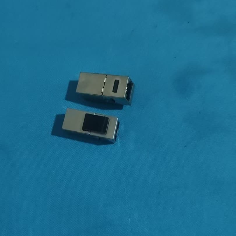 Alloy RJ45 Cat6 metal shell shielded straight-through module, FTP information data socket hot sale.