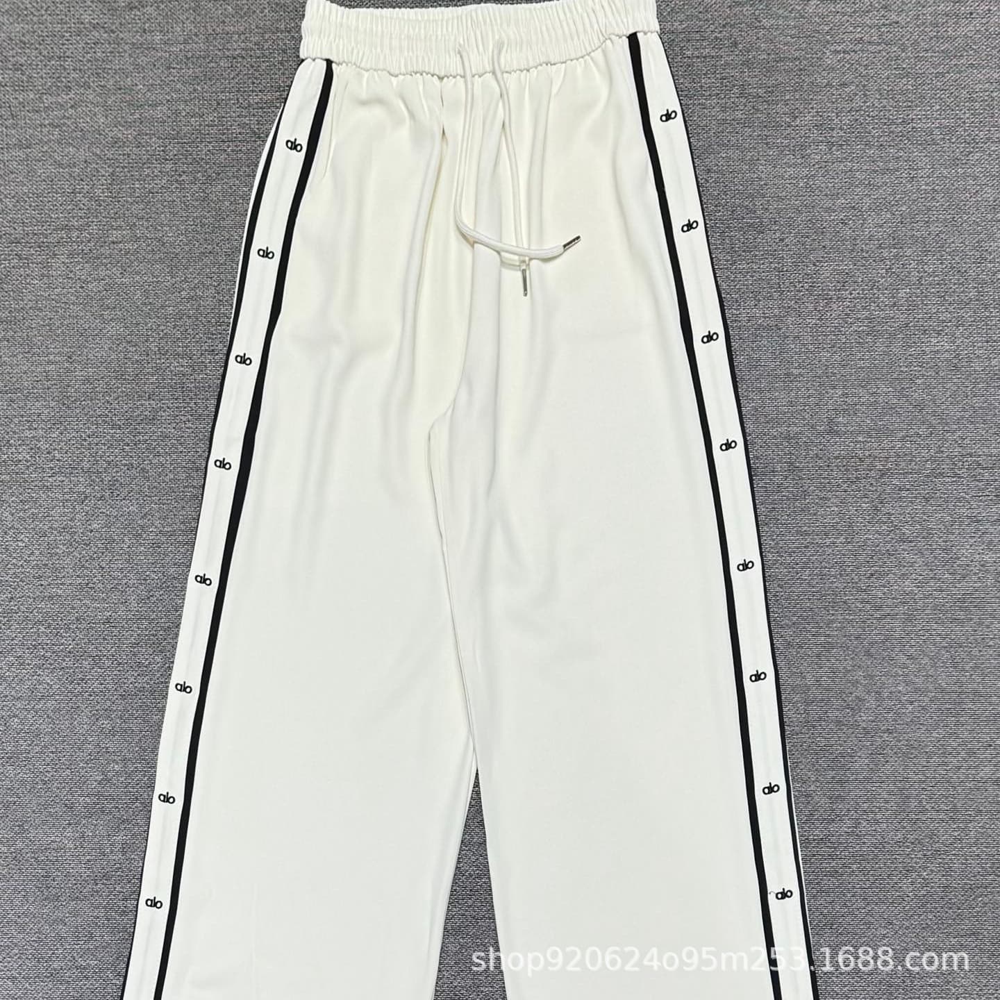 26 Spring/Summer New Niche Design Trendy Side-Stripe Casual Pants Straight Wide-Leg Sport Pants