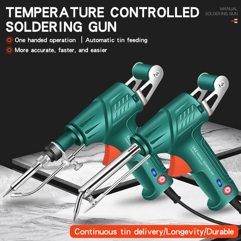 Cross-Border Carefully Selected Automatic Tin Feeding Soldering Iron with Adjustable Temperature, Manual Tin Feeding, One-Hand Operation, and Durable Soldering Iron