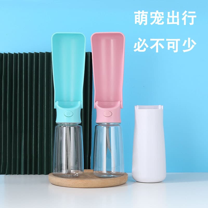 Pet Water Bottle Portable Foldable Pet Cup Collapsible Pet Water Dispenser Travel Cup
