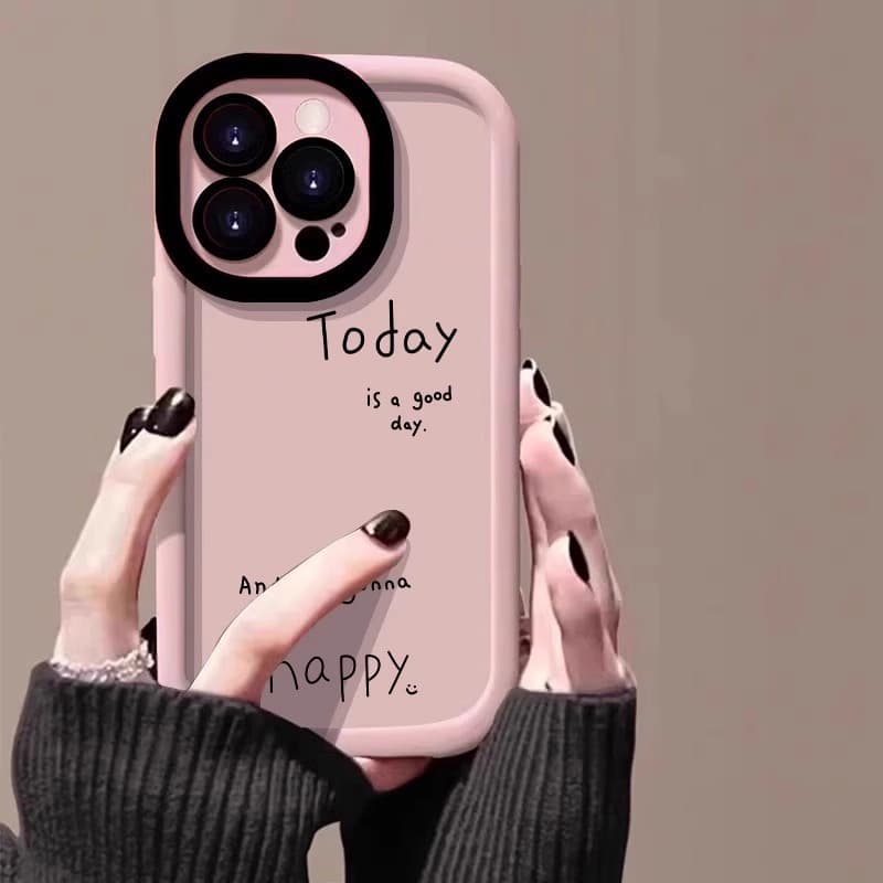 Compatible with iPhone 15 Case for Women, iPhone 14 Plus New Style, iPhone 13 Max English Creative Case, iPhone 12 Protective Cover, iPhone 11 Pro