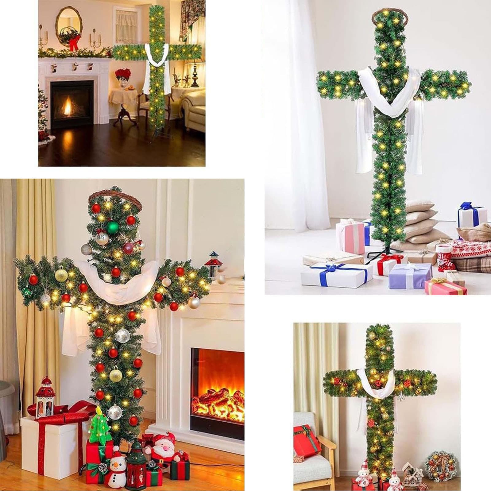Cross-border new products Christmas interior decoration Christmas tree Cross Easter Christmas tree
