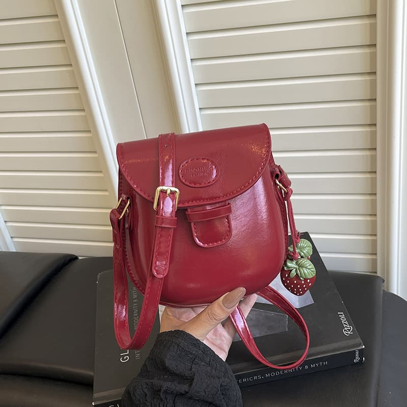 Strawberry Mini Phone Bag - Ultra Trendy This Year, Exquisite, Fashionable, Vintage, Niche Crossbody Shoulder Handheld Women's Small Square Bag