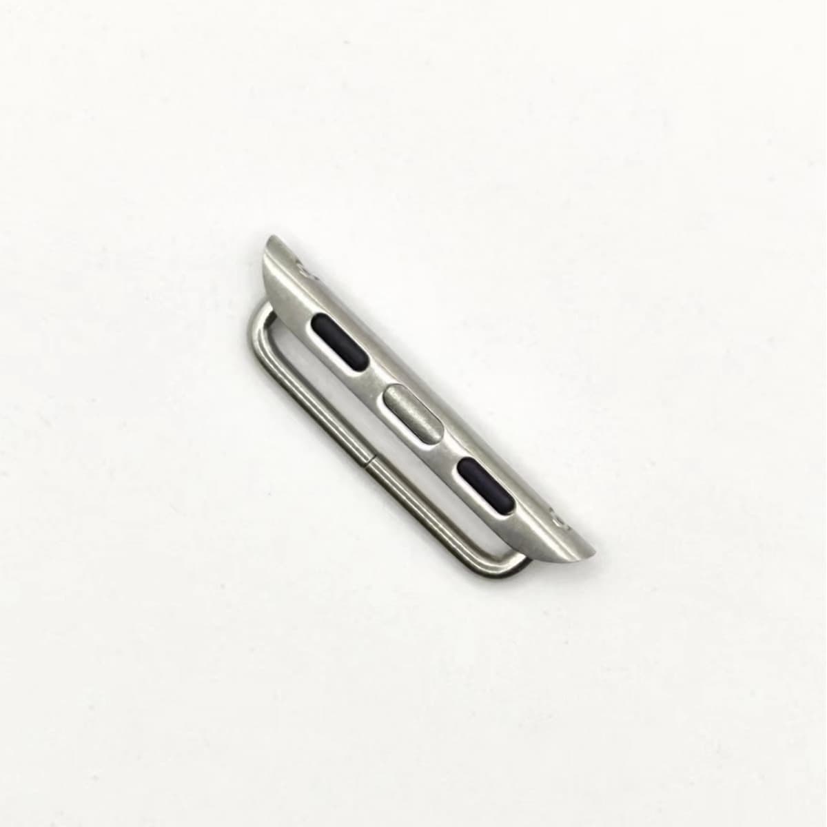 Classic curved connector strap for Apple Watch 1-8, compatible with all models, stainless steel band