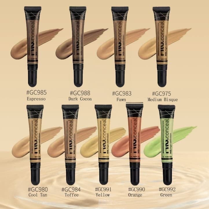 Cross-Border Facial Concealer Liquid, Multi-Color Waterproof Long-Lasting Tube for Contouring and Highlighting, Exclusive Supply