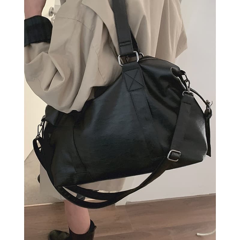 Foreign Trade Cross-border Cool Trendy Handheld Travel Bag Premium Texture Large Capacity Korean Style Tote Bag Shoulder Crossbody Luggage Bag