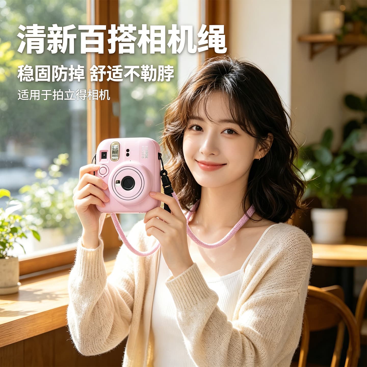 Universal Anti-Lost Strap for Polaroid Cameras, Fresh and Versatile Camera Strap, Anti-Drop and Anti-Fall
