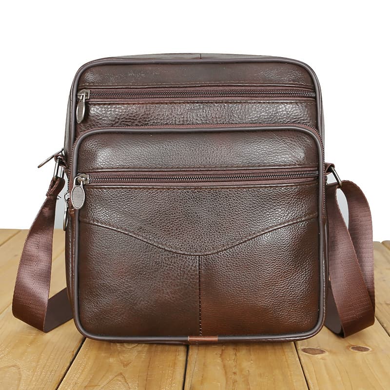 Foreign trade genuine leather men's shoulder bags, business casual crossbody bags, top layer cowhide men's bags, wholesale from manufacturers