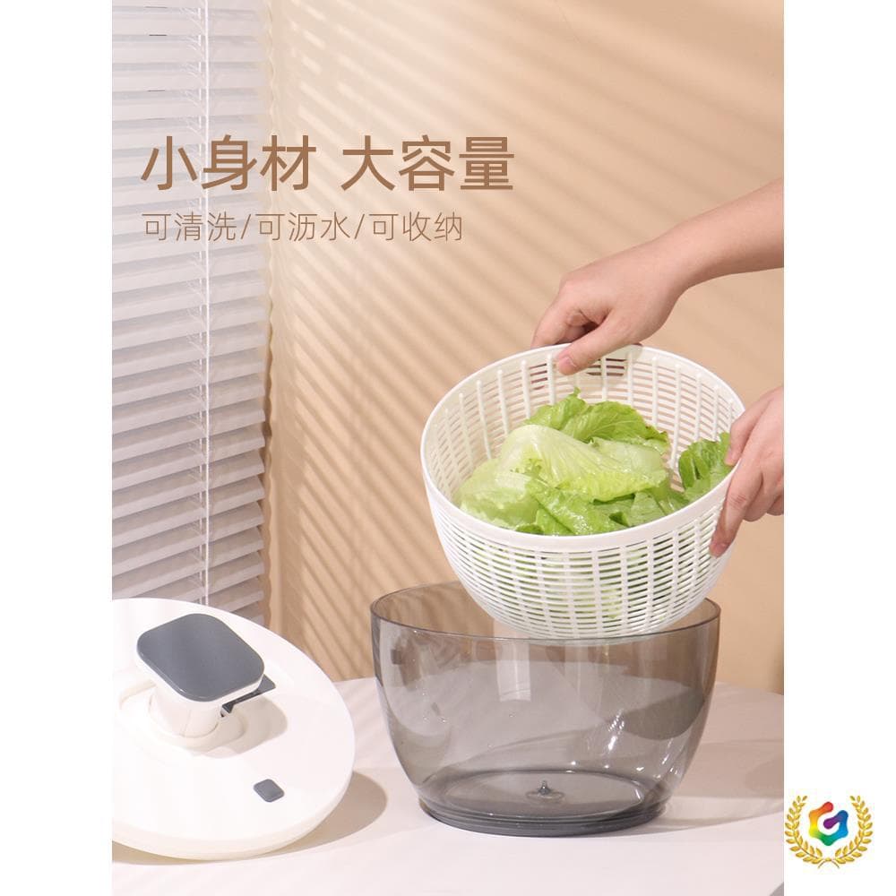 ✅ Multi-functional Vegetable Spinner Spin Dryer Home Use Draining Basket Manual Press Draining Washing Vegetable Kitchen Tool