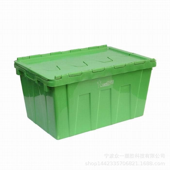 Slanted Insert Storage Box Colored Lid Plastic Transport Turnover Box Sealed Medical Storage Box Manufacturer Wholesale